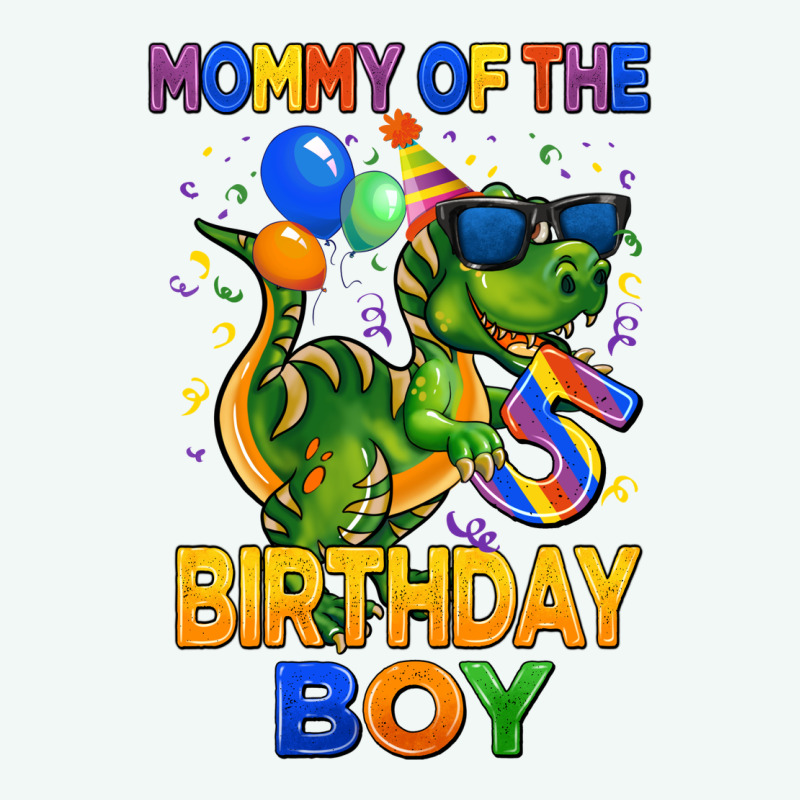 Mommy Of The 5 Th Birthday Boy T Rex Premium Hoodie by CowGirlArtShop | Teevron