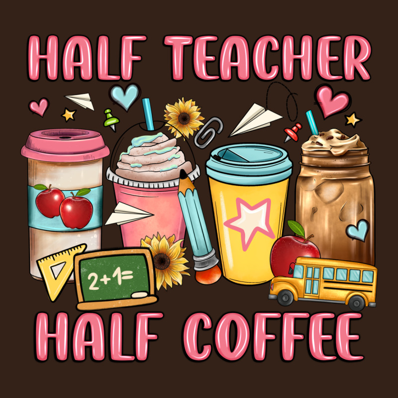 Half Teacher Half Coffee Heavy Core Tee by JahusDesignShop | Teevron