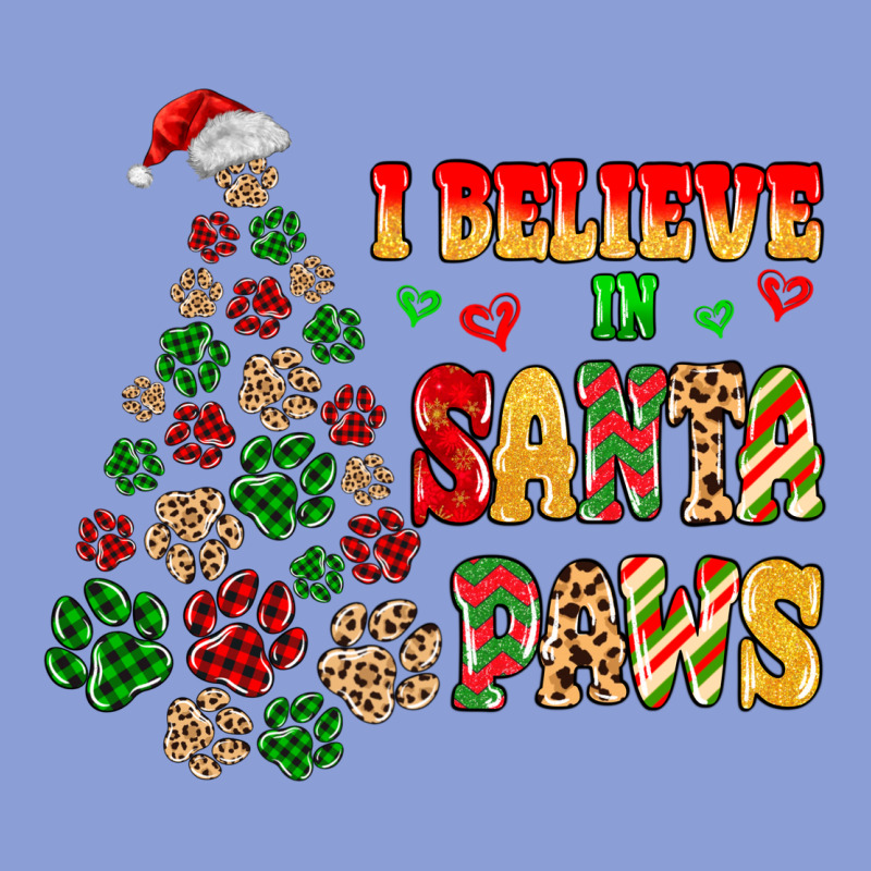 I Believe In Santa Paws Long Sleeve Tee by MaliasSmallBusiness | Teevron