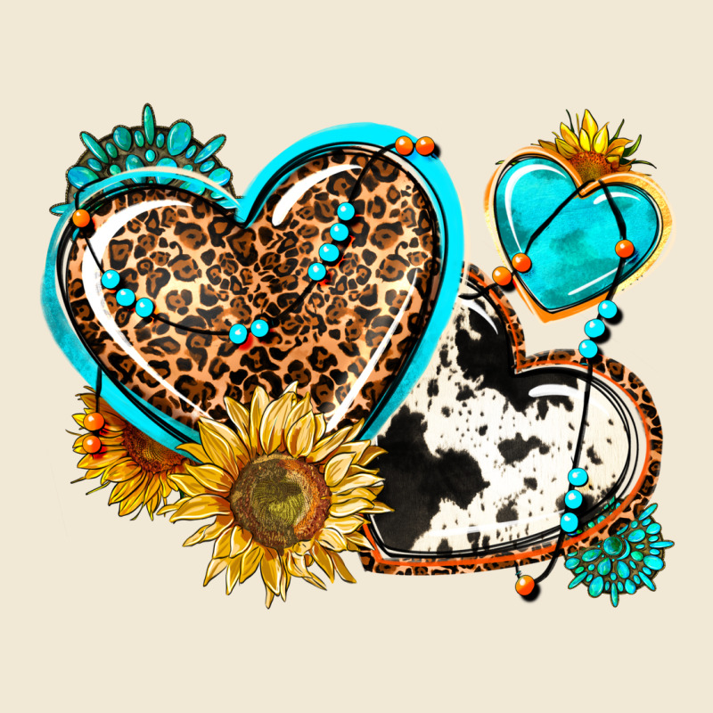 Western Leopard Pride  Hearts Premium Tee by AdoDesignShop | Teevron