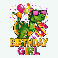 6th Birthday Girl T Rex Pink Premium Hoodie | Teevron