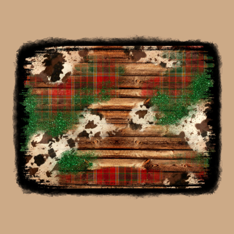 Christmas Buffalo Plaid Cowhide Background Vintage Hoodie by Jasminsmagicworld | Teevron