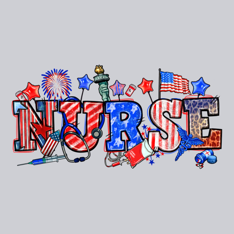 4th Of July Nurse Heavyweight Sweatshirt by NancyCooperArtShop | Teevron