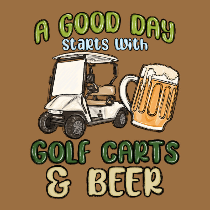 A God Day Starts With Golf Carts And Beer Vintage Tee by MaliasSmallBusiness | Teevron