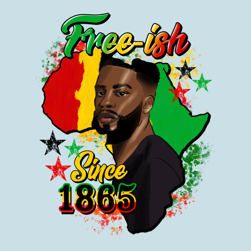 Free Ish Since 1865 Black Man Ladies Tee by HRA Design Shop | Teevron