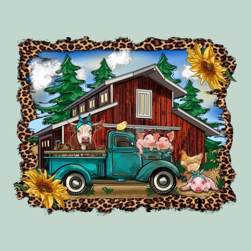 Western Barn With Farm Animals Zipper Hoodie by RanaPortraitStore | Teevron
