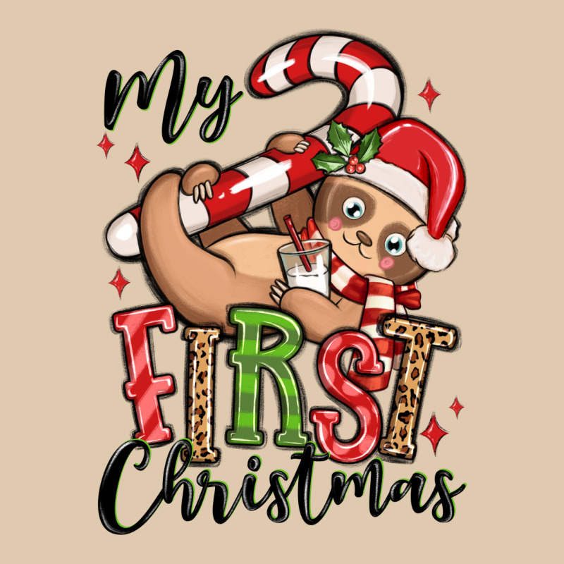 My First Christmas Cute Christmas Sloth Heavyweight Sweatshirt by MaliasSmallBusiness | Teevron