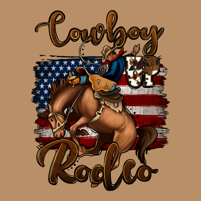 Cowboy Up Rodeo Bucking Bronco Vintage Hoodie by Jasminsmagicworld | Teevron