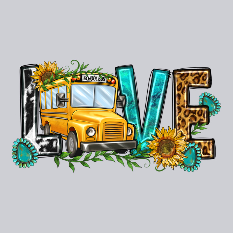 School Bus Love Heavyweight Sweatshirt by NancyCooperArtShop | Teevron