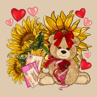 Valentines Day Sunflowers With Bear Hjf Heavyweight Sweatshirt | Teevron