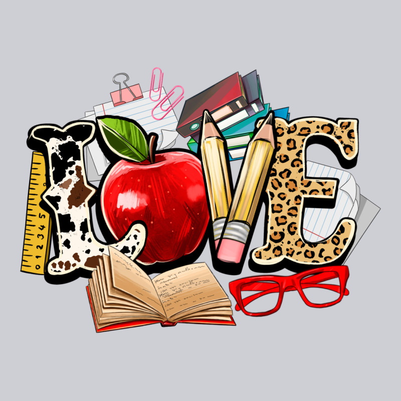 Teacher School Love Heavyweight Sweatshirt by NancyCooperArtShop | Teevron