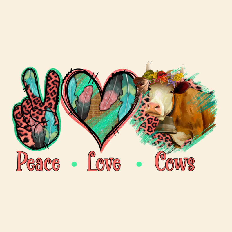 Peace Love Cows Vintage Hoodie by Jasminsmagicworld | Teevron