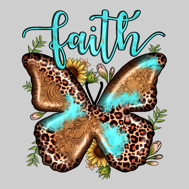 Faith Leopard Butterfly Premium Tee by JahusDesignShop | Teevron