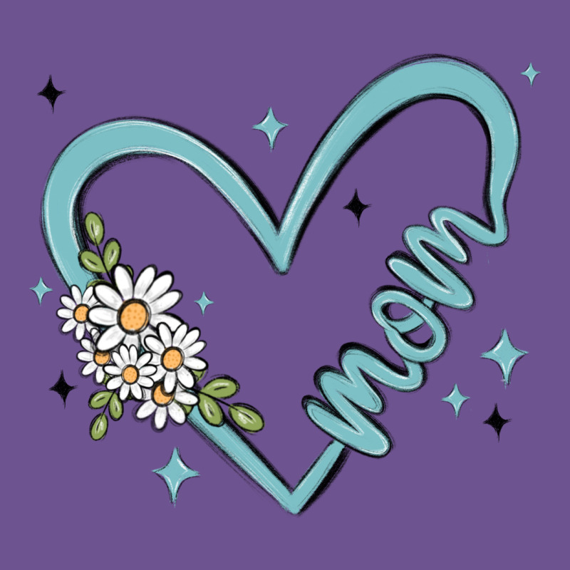 Mom With Heart And Flowers Vintage Tee by MaliasSmallBusiness | Teevron