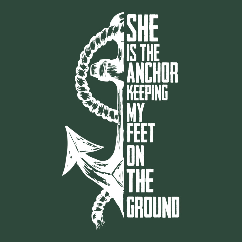 She Is The Anchor Keeping My Feet On The Ground Zipper Hoodie by Bettercallsaul | Teevron