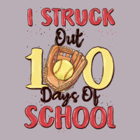 I Struck Out 100 Days Of School Vintage Tee | Teevron