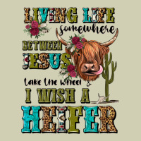 Living Life Somewhere Between Jesus Take The Wheel Heavy Core Tee | Teevron