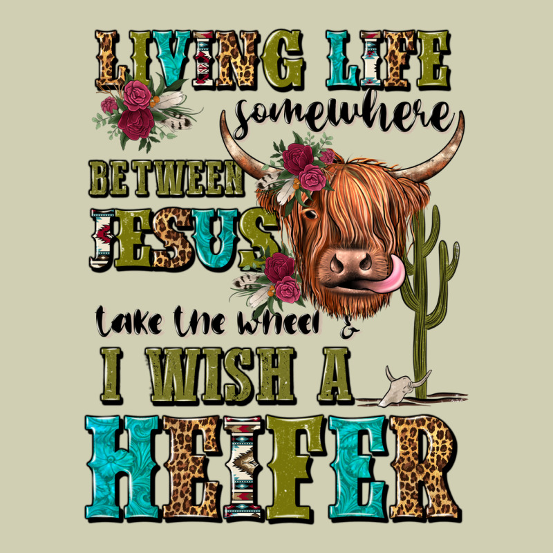 Living Life Somewhere Between Jesus Take The Wheel Heavy Core Tee by JahusDesignShop | Teevron