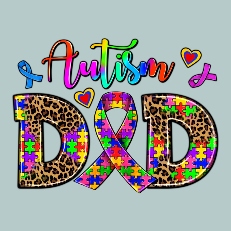 Rainbow Colors Autism Dad Heavy Core Tee by AdoDesignShop | Teevron