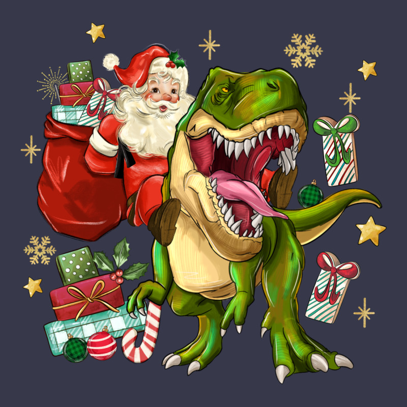Christmas Dinosaur Long Sleeve Tee by MaliasSmallBusiness | Teevron