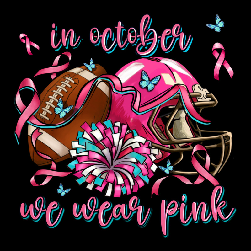 In October We Wear Pink Football Premium Tee by AdoDesignShop | Teevron