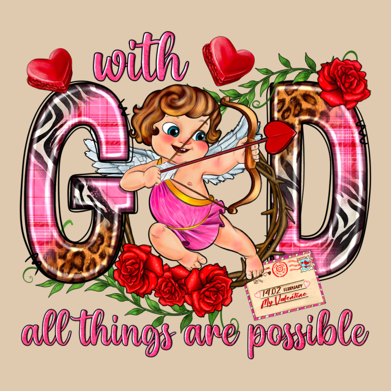 With God All Things Are Possible Heavyweight Sweatshirt by NancyCooperArtShop | Teevron