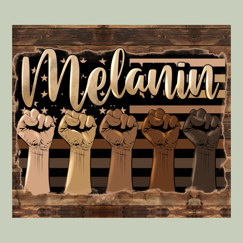 Melanin American Flag Ladies Tee by HRA Design Shop | Teevron