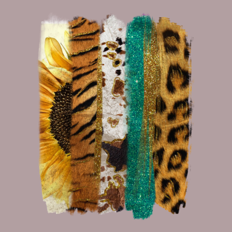 Leopard Sunflower Brush Strokes Vintage Hoodie by Jasminsmagicworld | Teevron
