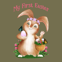 Babies First Easter Girls Vintage Hoodie | Teevron