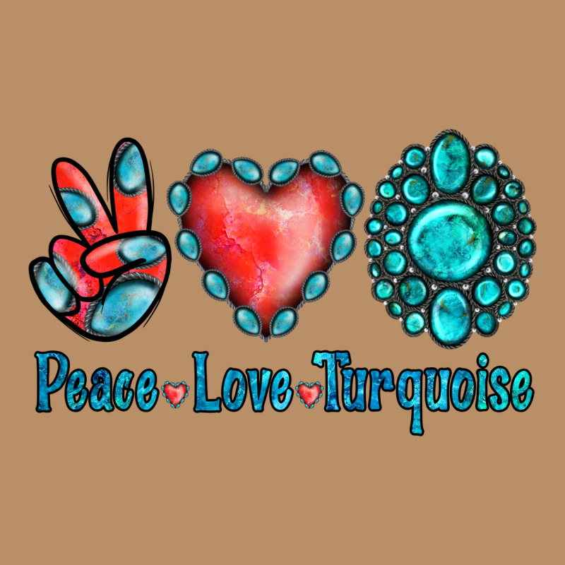 Peace Love Turquoise Vintage Hoodie by Jasminsmagicworld | Teevron