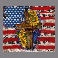 Jesus Christ With American Flag Heavyweight Hoodie | Teevron