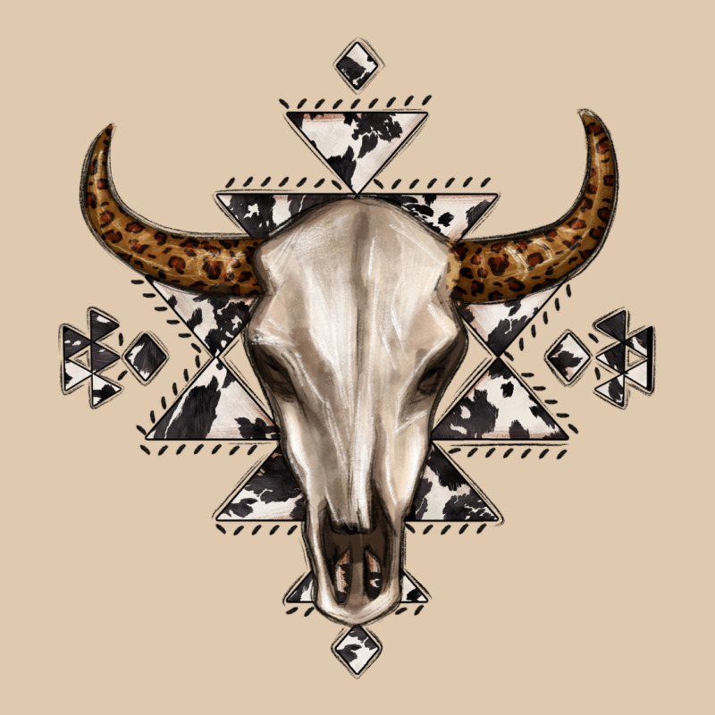 Bull Skull With Aztec Heavyweight Sweatshirt by MaliasSmallBusiness | Teevron
