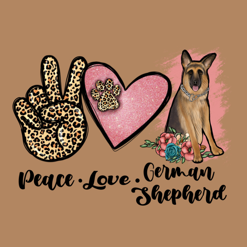 Peace Love German Shepherd Long Sleeve Tee by JahusDesignShop | Teevron