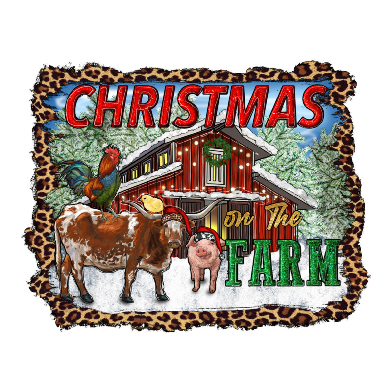 Christmas On The Farm Zipper Hoodie by RanaPortraitStore | Teevron