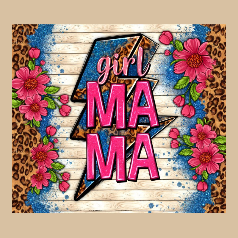 Girl Mama Thunder With Flowers Heavyweight Hoodie by TumblerDesignByShophia | Teevron