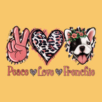 Peace Love French Bulldog Vintage Hoodie | Teevron