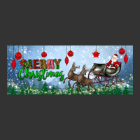 merry christmas with santa sleigh | Teevron
