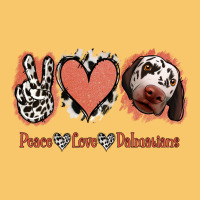 Peace Love Dalmatians Vintage Hoodie | Teevron