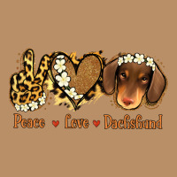 Peace Love Dachshund Vintage Hoodie | Teevron