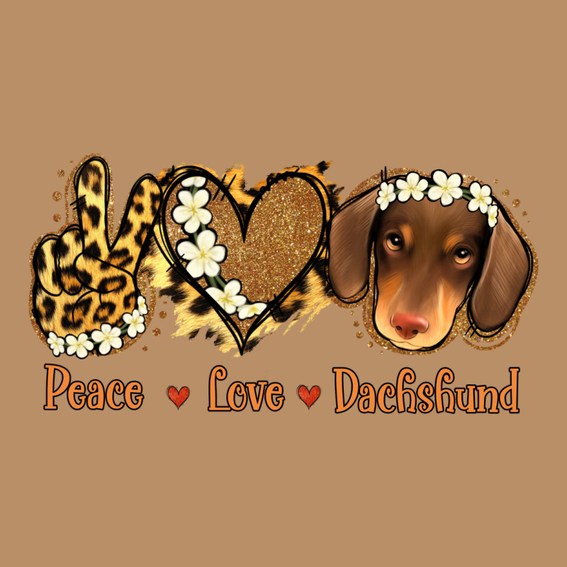 Peace Love Dachshund Vintage Hoodie by Jasminsmagicworld | Teevron