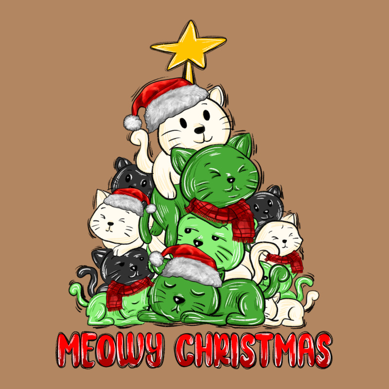 Meowy Christmas Cat Tree Long Sleeve Tee by MaliasSmallBusiness | Teevron