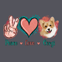 Peace Love Corgi Vintage Hoodie | Teevron