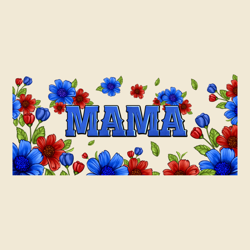 Floral American Mama 16oz Libbey Cup Ladies Tee by HRA Design Shop | Teevron