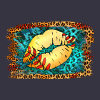 Softball Lips Vintage Hoodie | Teevron