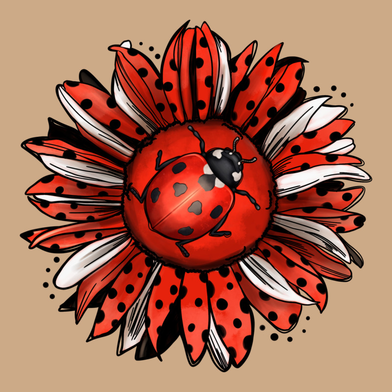 Ladybug Sunflower Vintage Hoodie by Jasminsmagicworld | Teevron
