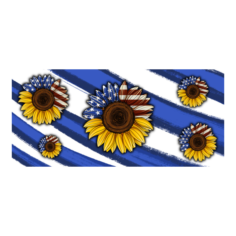 American Flag Sunflowers 16oz Libbey Cup Ladies Tee by HRA Design Shop | Teevron