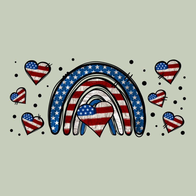 American Flag Rainbow 16oz Libbey Cup Ladies Tee by HRA Design Shop | Teevron