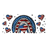 american flag rainbow 16oz libbey cup | Teevron