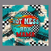 Hot Mess Boy Mama With Fire Heavyweight Hoodie | Teevron