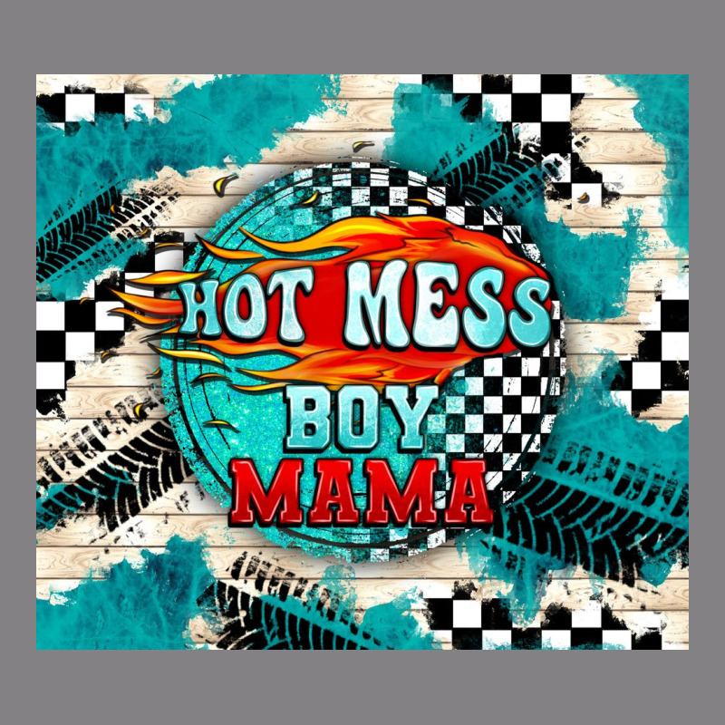 Hot Mess Boy Mama With Fire Heavyweight Hoodie by TumblerDesignByShophia | Teevron